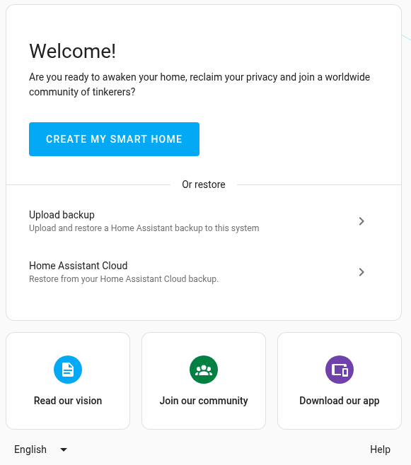 Home Assistant preparation